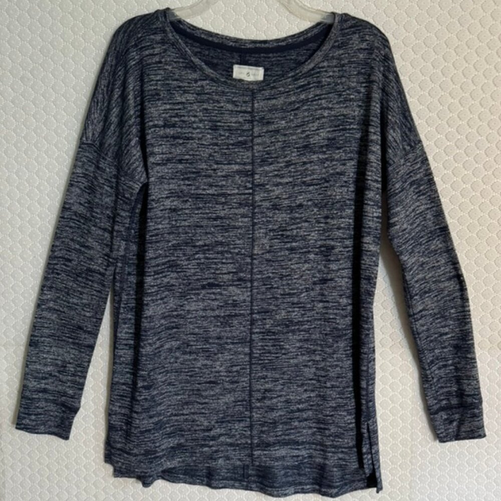 Lou & Grey / Loft Long Sleeve Blue Marled Tunic Top- Size M
